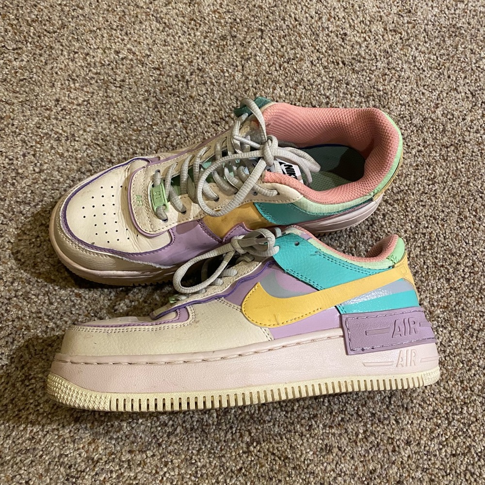 Nike platform Air Force 1s